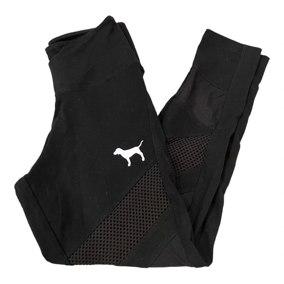 Victoria’s Secret pink leggings
Size small
Black with mesh
Good condition - Picture 4 of 5